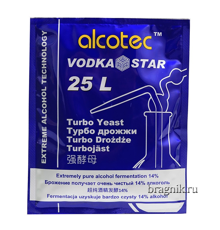 Дрожжи спиртовые для сахара Alcotec Vodka Star turbo