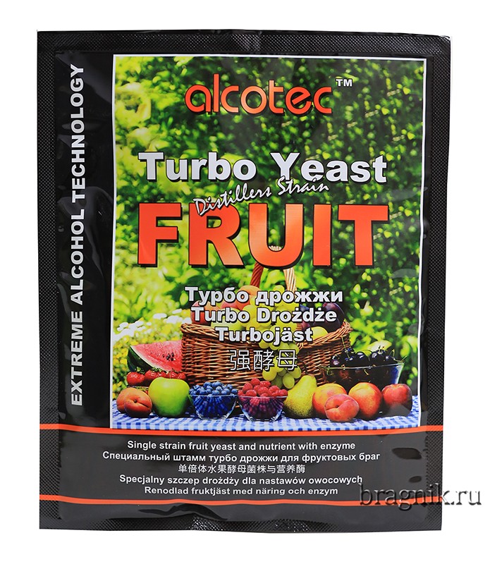 Дрожжи спиртовые для фруктов Alcotec Fruit Turbo