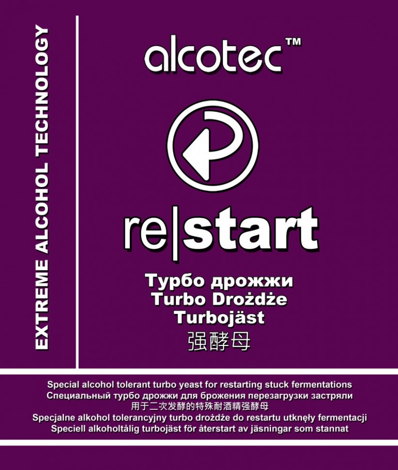 Дрожжи спиртовые для восстановления брожения Alcotec Re start