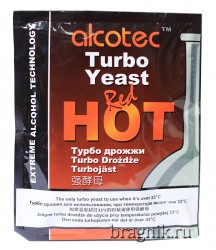 Дрожжи спиртовые для сахара Alcotec RedHot 