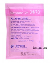 Пивные дрожжи "Fermentis" Saflager W-34/70