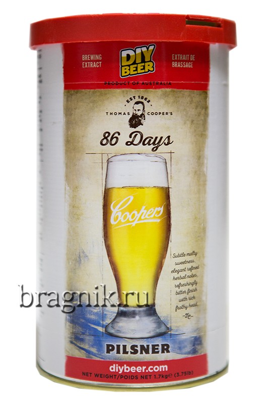 Солодовый экстракт "Coopers" 86 Days Pilsner