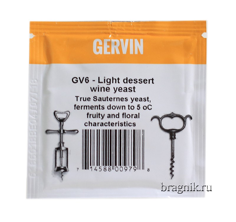 Винные дрожжи "Gervin" GV6
