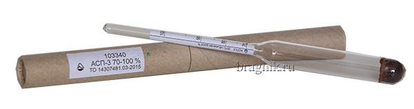 Спиртомер точный АСП-3 70-100%
