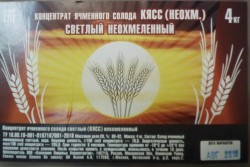 Концентрат ячменного солода светлый неохмеленный КЯСС (НЕОХМ.) 4 кг