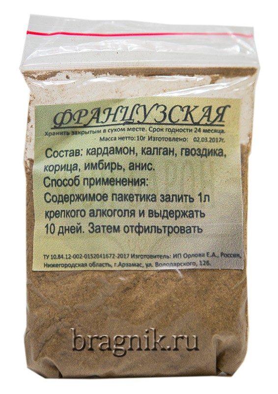 Набор для настоек Французская