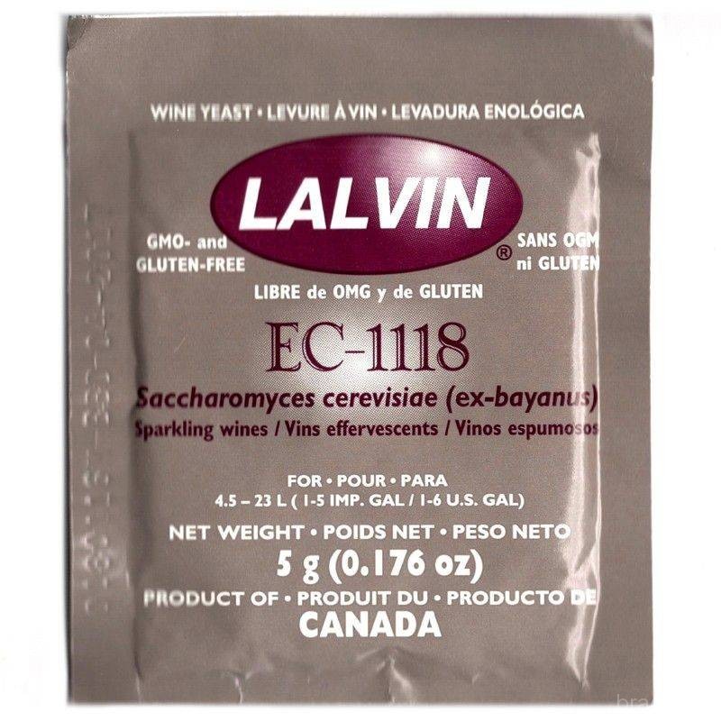 Винные дрожжи  Lalvin EC-1118, 5 г