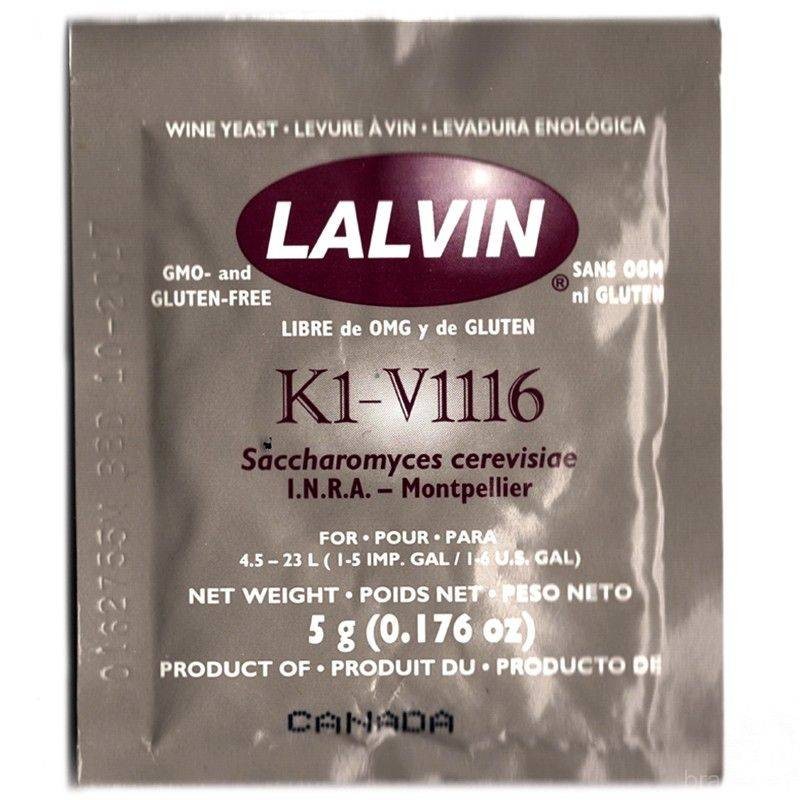 Винные  дрожжи  Lalvin K1-V1116, 5 г