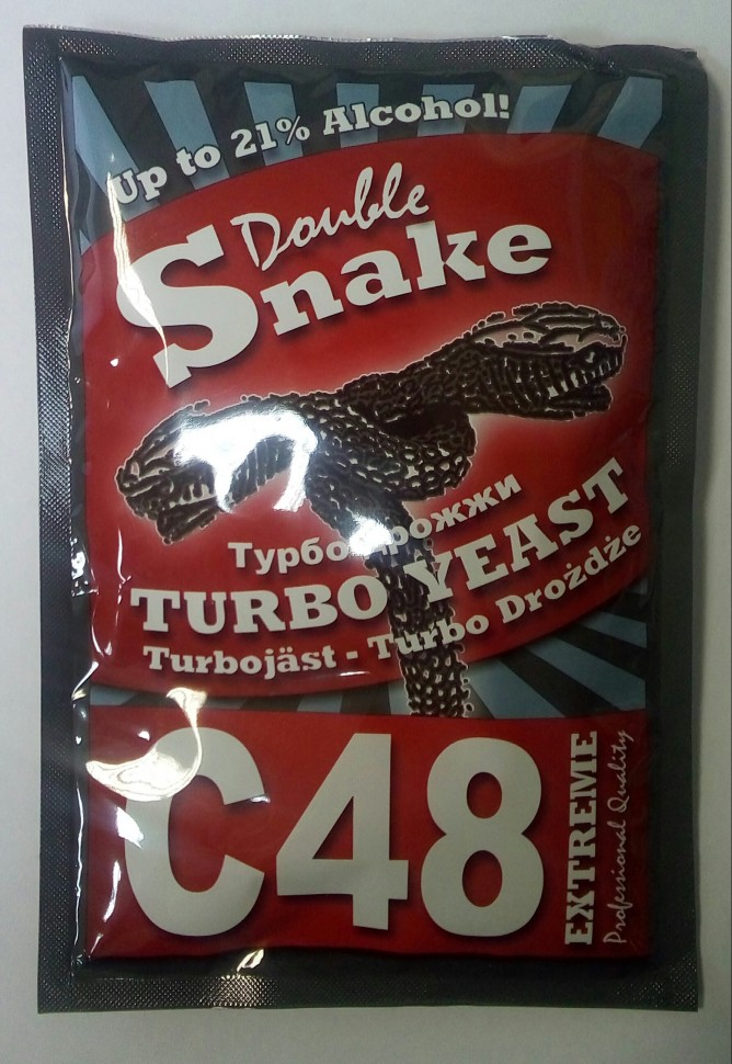 Дрожжи спиртовые для сахара Double Snake C 48