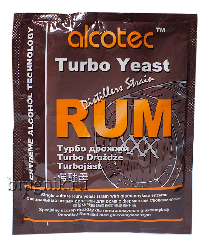 Дрожжи спиртовые для Рома Alcotec Rum Turbo