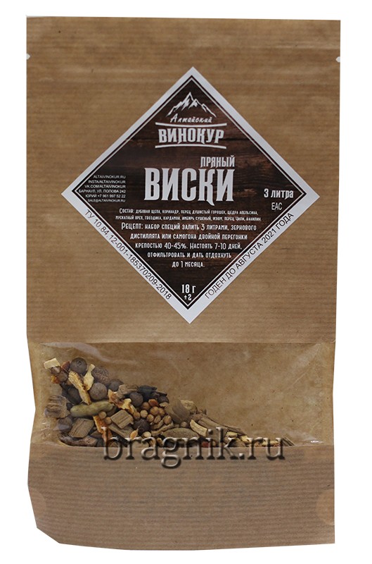 Настойка Пряный виски