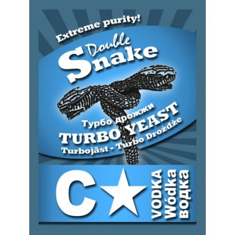 Дрожжи спиртовые для сахара Double Snake C-Star Turbo Vоdка 66 г