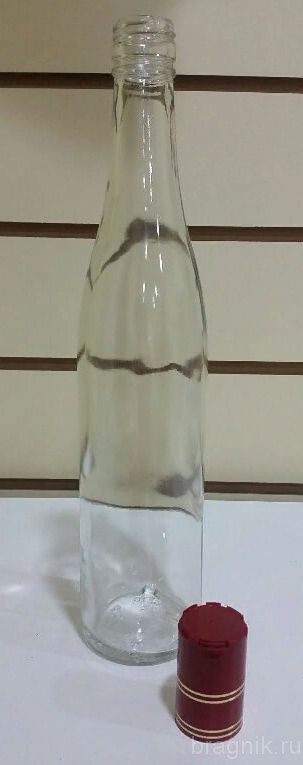 Бутылка водочная 0,5 л с колпачком Купола Лайт 