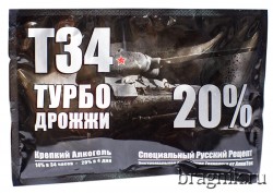 Дрожжи спиртовые для сахара Alcotec T-34